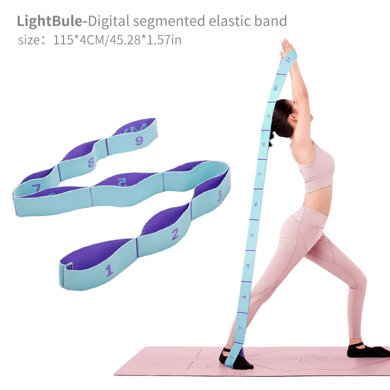 Elastic Yoga Stretching Strap with Loops, Stretch Strap for Ballet, Leg, Body, Stretch Band for Yoga, Dance, Pilates, Gymnastics Quick Pick Grocers