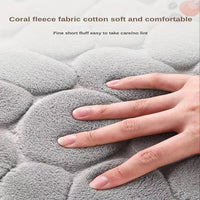 Curved bathroom mat thickened shower room absorbent door mat toilet bathroom non-slip mat dirt-resistant entrance mat Quick Pick Grocers