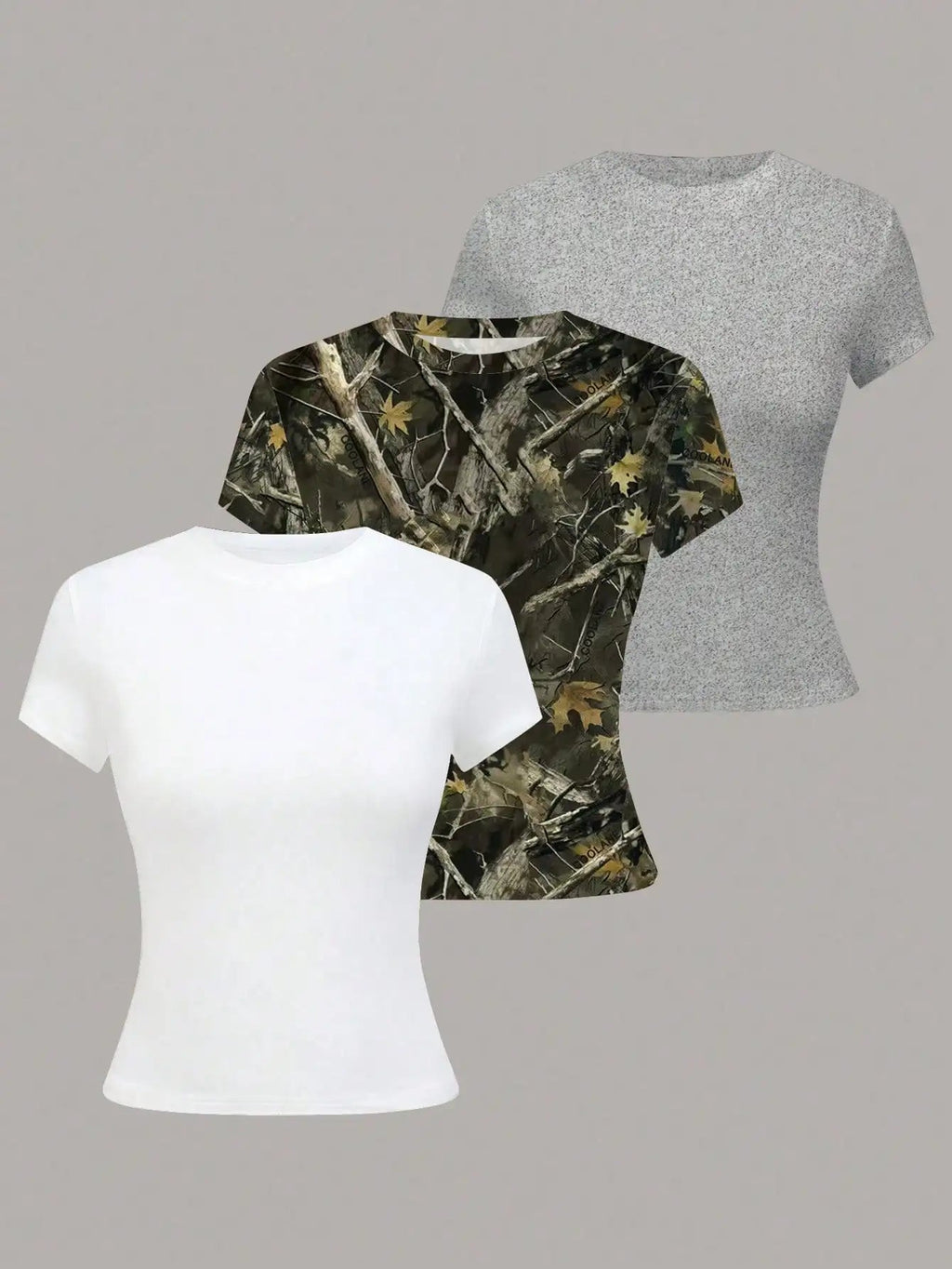 Women's Solid Color Short Sleeve T-Shirt, Minimalist Basic Top for Summer Quick Pick Grocers