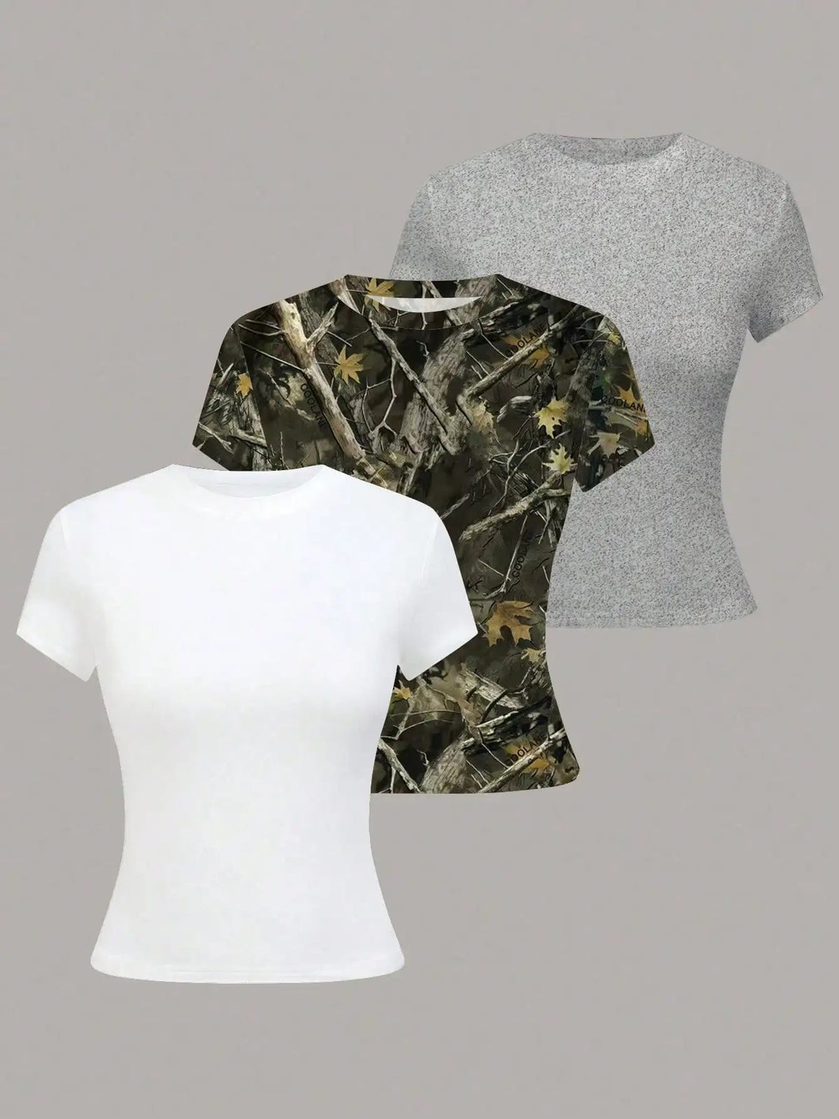 Women's Solid Color Short Sleeve T-Shirt, Minimalist Basic Top for Summer Quick Pick Grocers