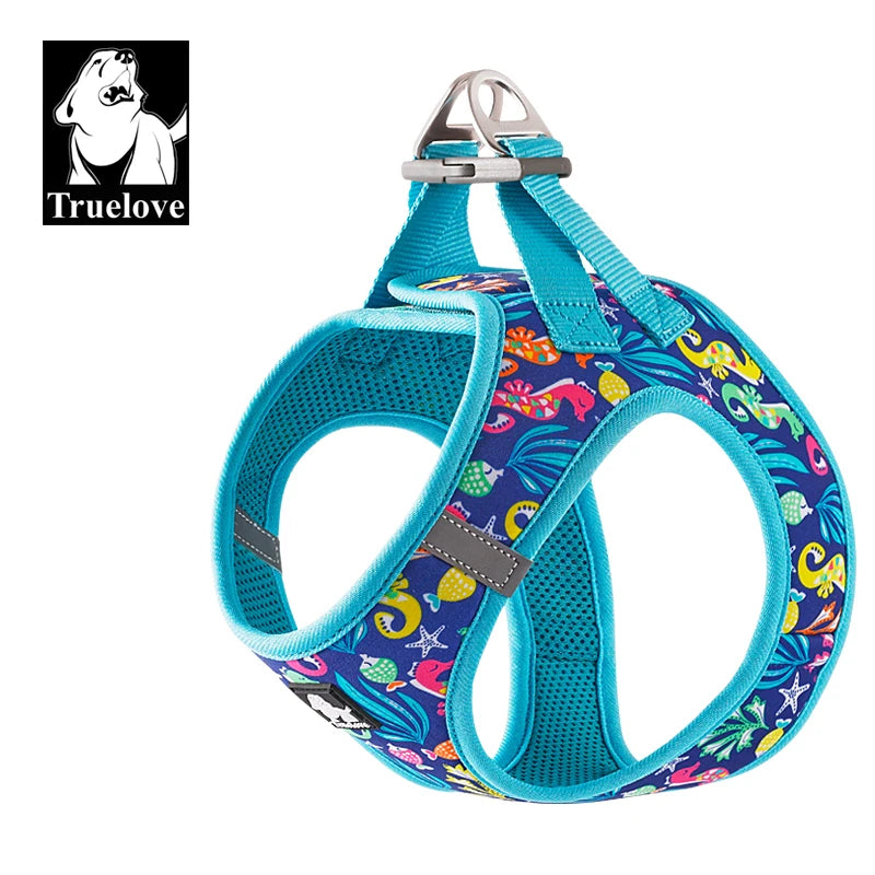 Truelove Pet Harness Soft Air Mesh Adjustable Reflective Pet Vest Small and Medium Breeds No Pull Adjustable Dog Harness TLH3016 Quick Pick Grocers