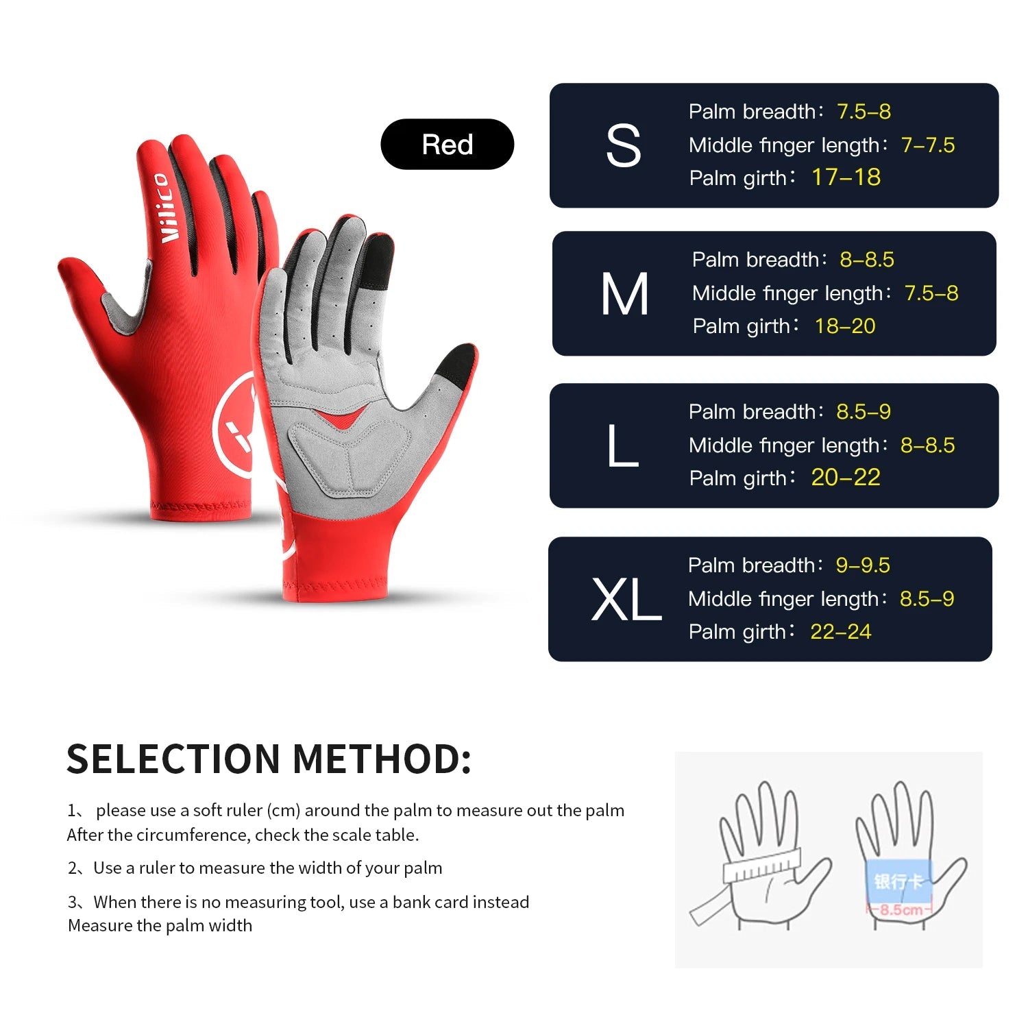 Vilico Professional Outdoor Cycling Gloves With Sensitive Touch Screen Shock Absorption Anti Slip Wear-resistant Riding Gloves Quick Pick Grocers