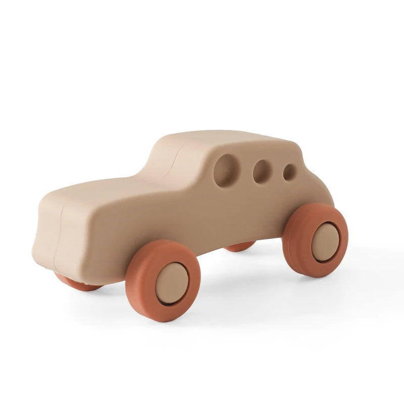 Baby Silicone Car Toys Montessori Baby Things Silicone Baby Teether Toy Car  0 12 Months Newborn Educational Toy Silicone Blocks Purest Peak