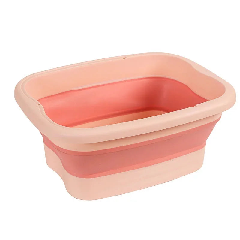 Foldable Footbath Massage Bucket Soaking Bucket Folding Basin Spa Foot Bath Bucket Household Sauna Bathtub Pedicure Bath Bathtub Quick Pick Grocers