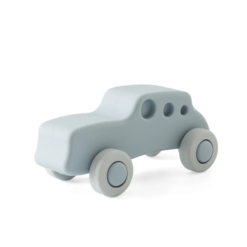 Baby Silicone Car Toys Montessori Baby Things Silicone Baby Teether Toy Car  0 12 Months Newborn Educational Toy Silicone Blocks Purest Peak