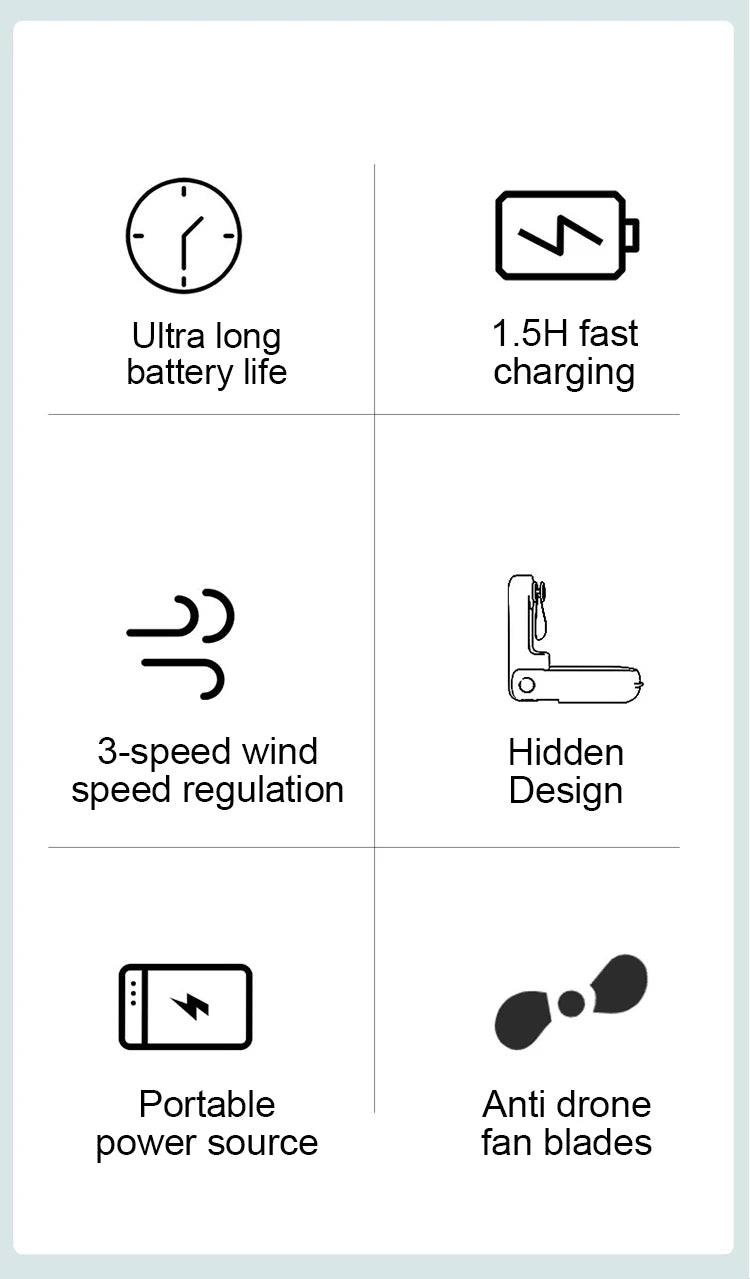 Foldable Small Fan Portable and high-power Hand Held Portable Mini Fan Rechargeable Hand USB Charge Fan Quick Pick Grocers