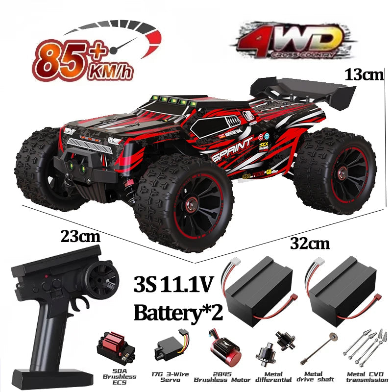 9522PRO 85KM/H High-speed RC Car Brushless Four-wheel Drive Off-road Drift 1:16 Professional Racing Car 9522 50KM/H Boy's Toy Econic Blanks