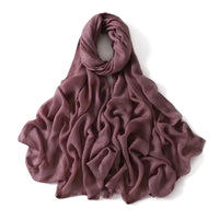 Women Big Size Plain Solid Cotton Rayon Hijab Scarf Lady High Quality Wraps and Shawls Musulman Headband Islamic Turban 180*95Cm Econic Blanks