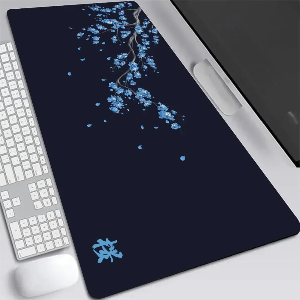 Japan Cherry Blossom Mouse Pad XXL Gray Laptops Gaming Deskmat Sakura Mousepad Anime Office Carpet Gamer Keyboard Computer Desks Quick Pick Grocers