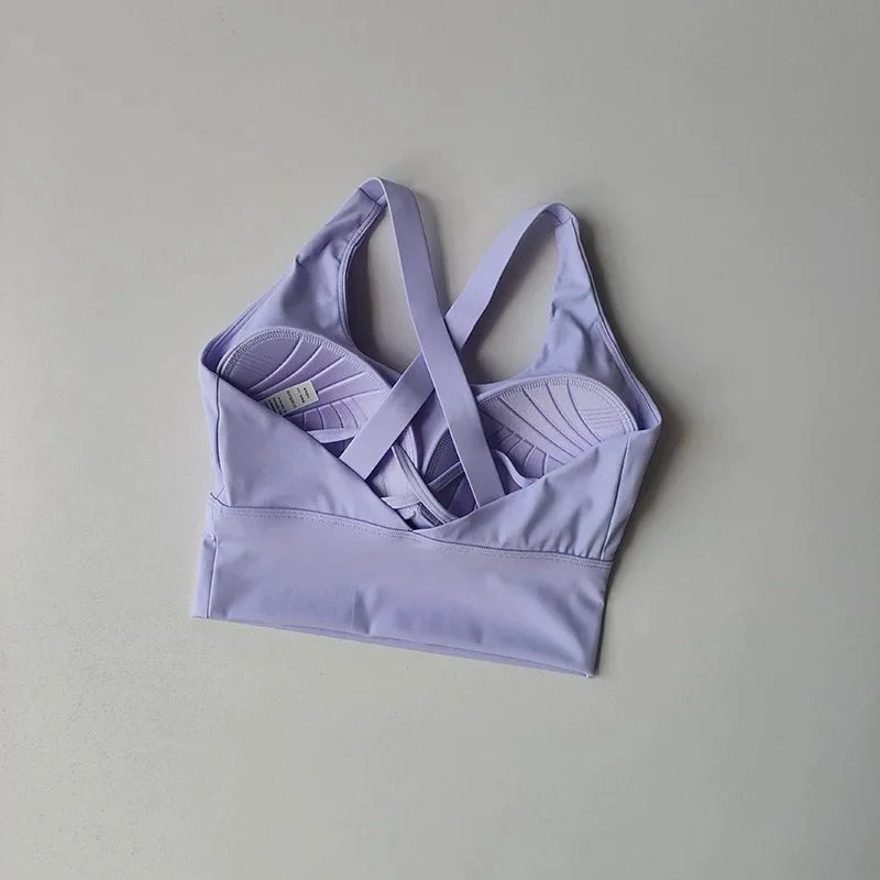 Shockproof High-Intensity Exercise Fitness Bra All-In-One Cup Running Gathered Yoga Beauty Back Breathable Sports Bra for Women Quick Pick Grocers