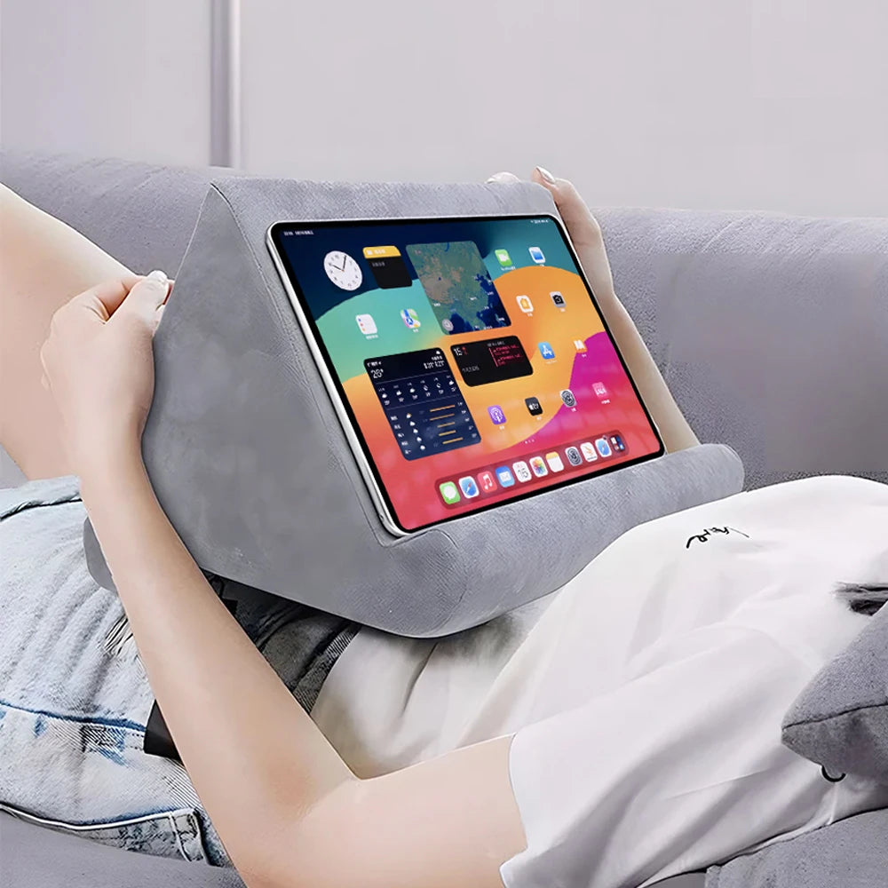 Sponge Pillow Tablet Holder for IPad Samsung Huawei Xiaomi Tablet Holder Mobile Phone Support Pillow Multi-angle Reading Stand Quick Pick Grocers