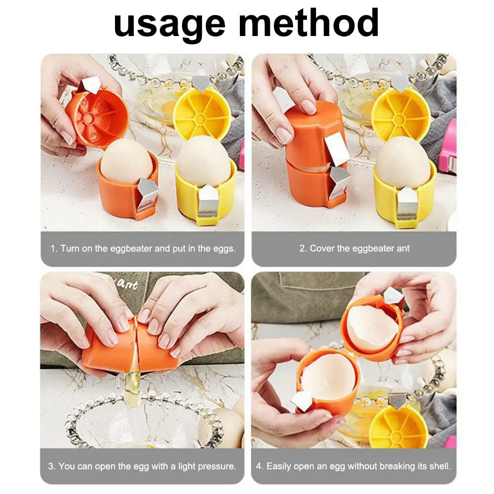 3-1PC Egg Shell Opener Portable Egg Opener Kitchen Handheld Egg Shell Crusher Household Press Egg Shell Separator Kitchen Gadget Econic Blanks