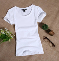MRMT 2026 Women's T Shirt Casual Women Short Sleeved Slim Solid Color Simple Pure Tees Womens T-Shirt For Female Women T shirts Quick Pick Grocers