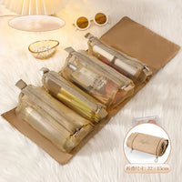 Detachable Cosmetic Bag Portable Large Capacity 4 in 1 Makeup Bags Portable Folding Travel Cosmetics Storage Toiletry Bag Quick Pick Grocers