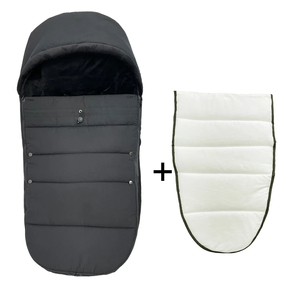 Universaln Stroller Footmuff Compatible with all YOYO Strollers and Bugaboo strollers - Windproof, Waterproof & Thermal Warm Purest Peak