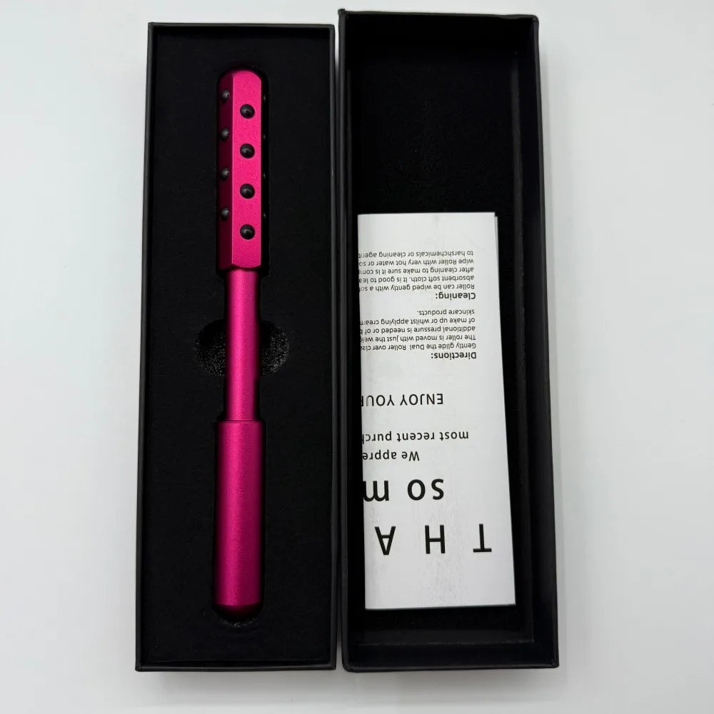 24 Germanium Face Massage Beauty Acupoint Roller Stick Wholesale Beauty Roller Tool Face Gua Sha Massager Women Skin Care Beauty Purest Peak