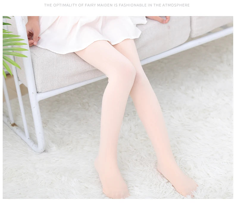 Spring/autumn candy color child tights for baby girl kids velvet white pantyhose stockings for infant student ballet dance socks Quick Pick Grocers