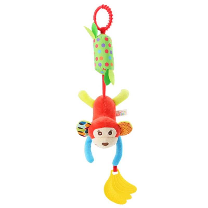Soft Infant Crib Bed Stroller Mobile Hanging Rattle Baby Educational Toys Brain Developmental Hand Grip Cute Stuffed Animal Toys Purest Peak