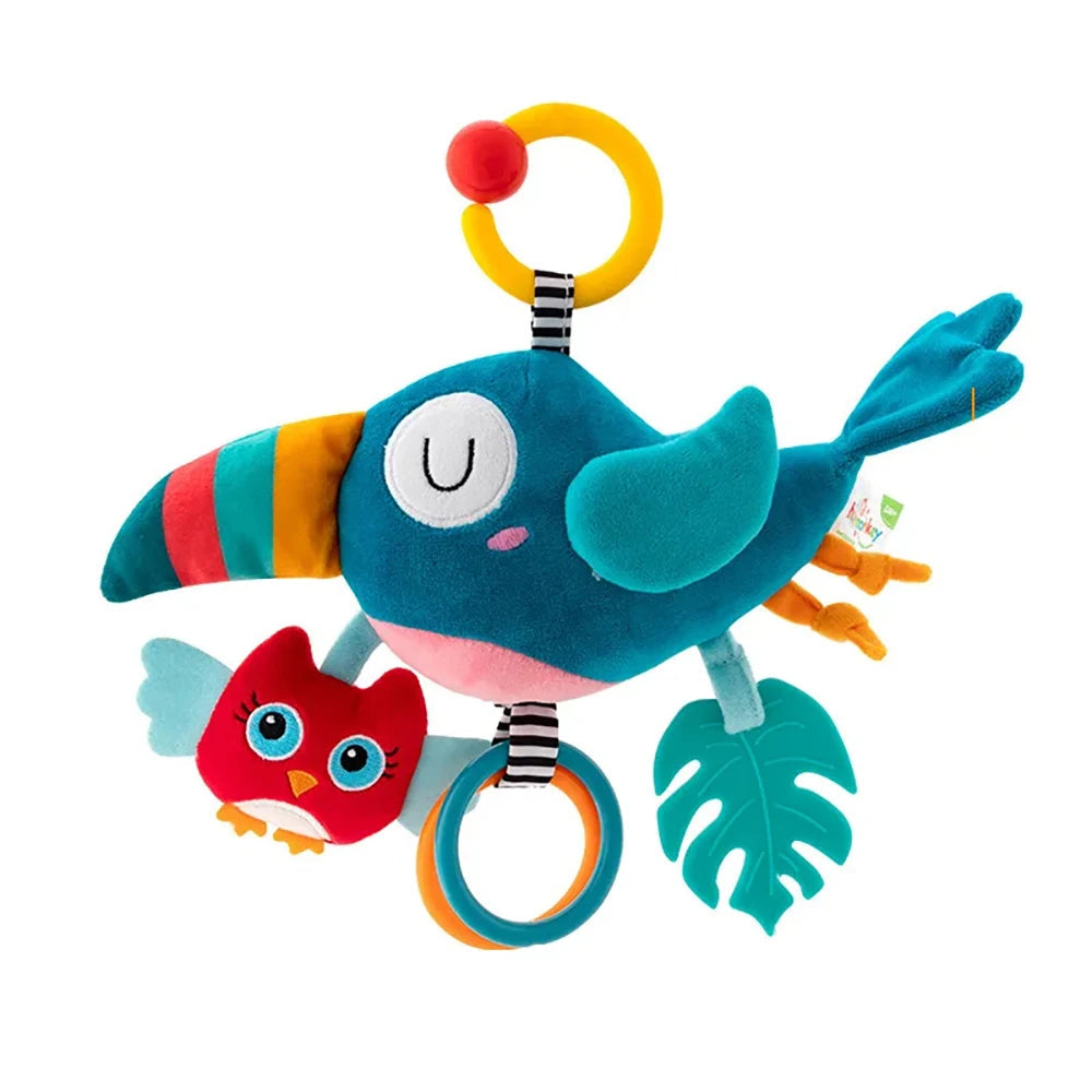 Soft Infant Crib Bed Stroller Mobile Hanging Rattle Baby Educational Toys Brain Developmental Hand Grip Cute Stuffed Animal Toys Purest Peak