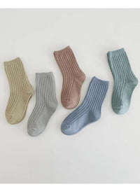 5 Pairs/Lot Children Socks Boy Girl Cotton Fashion Breathable Socks Four Seasons High Quality 1-12 Years Kids Birthday Gift Quick Pick Grocers