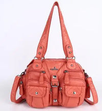 Vintage Women Handbags Satchel Top-handle Handbag PU Shoulder Bag Dumpling Pack Give Gifts Shoulder Bags Phone Money Pack Quick Pick Grocers