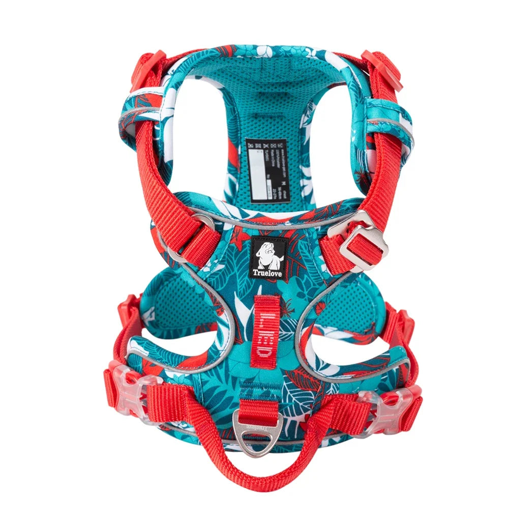 TRUE LOVE Pet Harness No Pull Nylon Reflective Dog Harness Adjustable Comfortable Control Step-in Brilliant Truelove TLH5654 Quick Pick Grocers