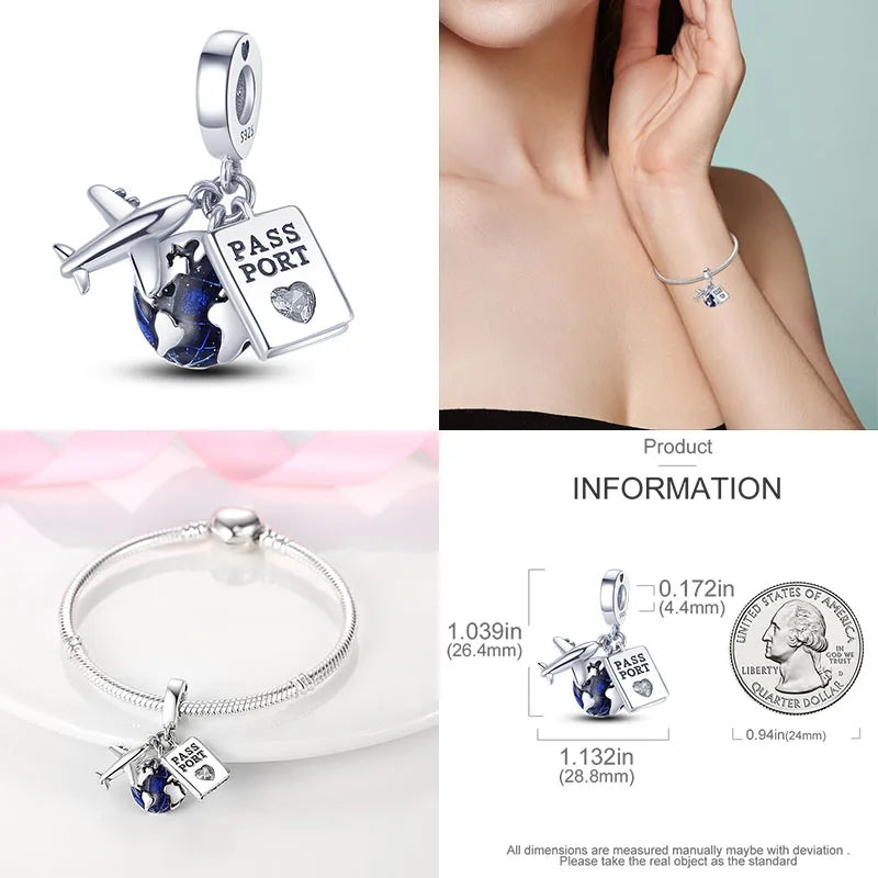 Hot Sale 925 Silver Charms Beads Fit Original Pan Bracelet Making For Woman Jewelry Fashion Pendant Econic Blanks
