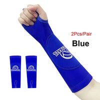 Kids/Adults Volleyball Arm Sleeves Passing Hitting Forearm Sleeves with Protection Pads and Thumb Hole Padded Volleyball Sleeves Quick Pick Grocers