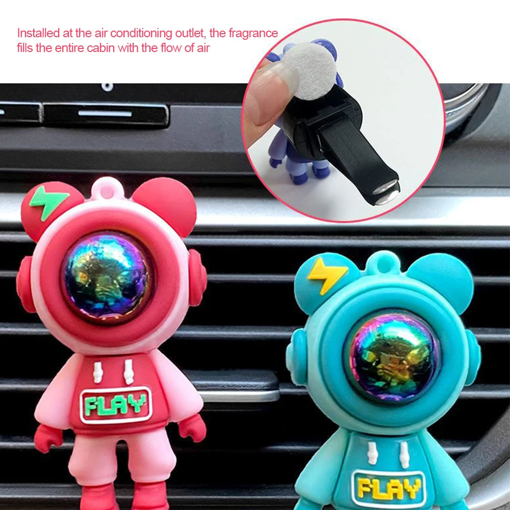 Cute Astronaut Car Air Vent Diffuser Decorative Interior Ornament
