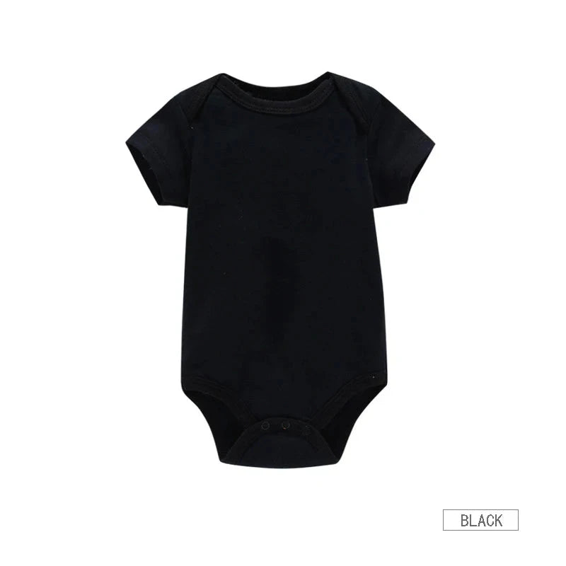 3PCS/Lot Baby Clothes Boy/Girl Baby Bodysuit Summer Clothes Solid Color Romper Soft Cotton Jumpsuit For Newborns Clothing 2021 Econic Blanks
