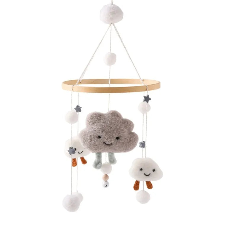 Mobile Wooden Bell Baby Toys 0-12 Months Rattle Toys Bed Newborn Crib mobile With Music Box Bed Bell Hanging Toys Crib Bracket Purest Peak