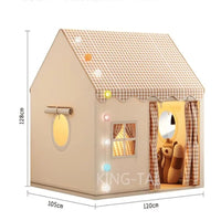 Kid Toys Tent Princess Castle Play House Cubby Children Small House Folding indoor Play tent Baby Tent Solid Frame No Light Ball Purest Peak