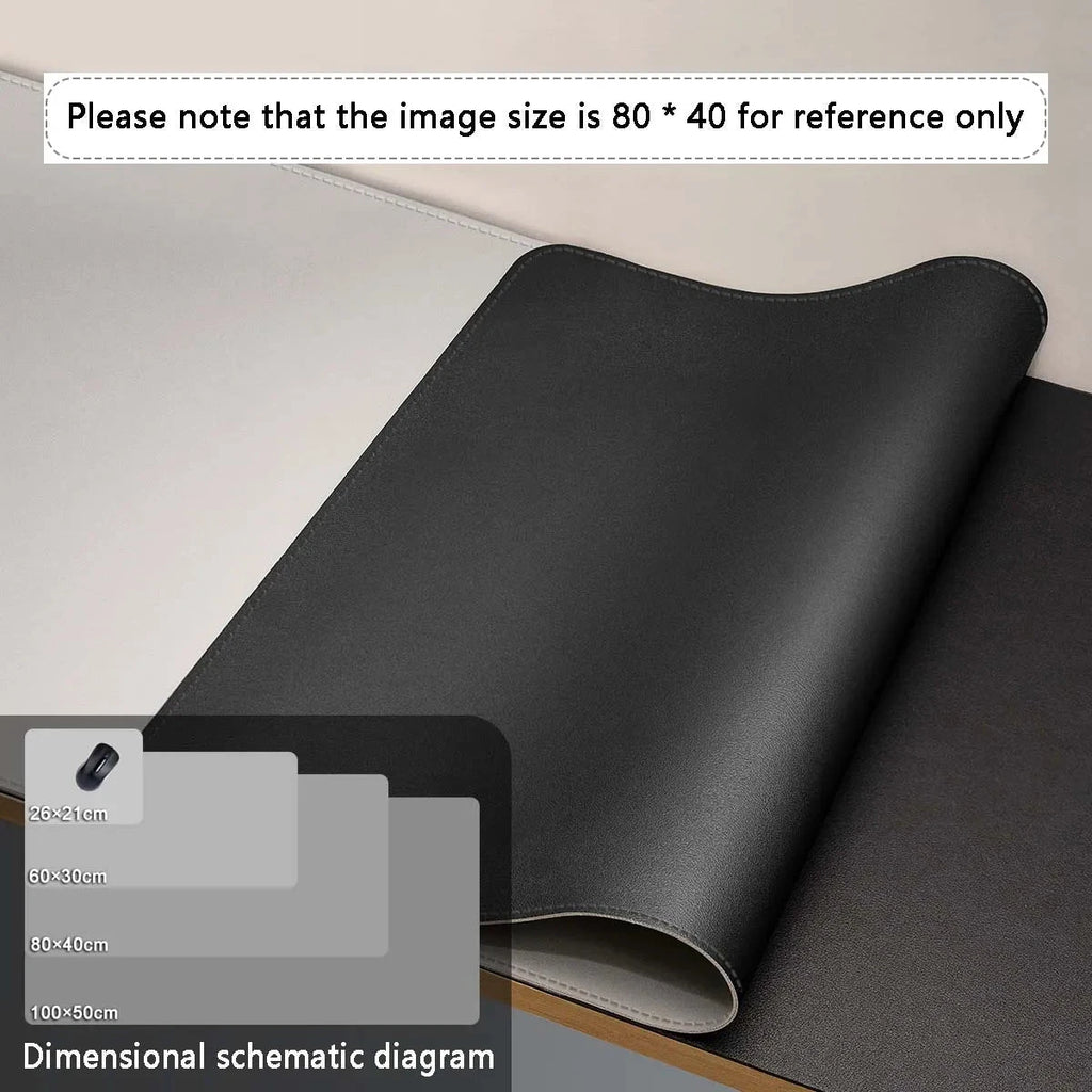 Mouse Pad Large Size Office Desk Protector Mat PU Leather Waterproof Desktop Keyboard Desk Pad Gaming Mousepad PC Accessories Econic Blanks
