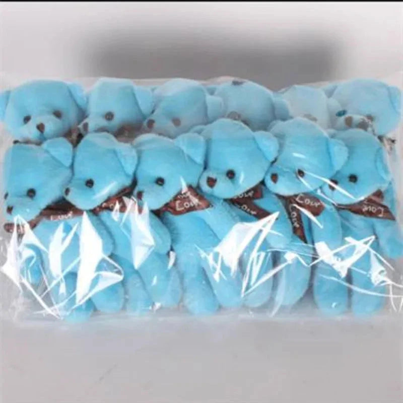 12pcs Mini Teddy Bear Plush Toys – Soft Keychain & Party Gift Dolls Econic Blanks