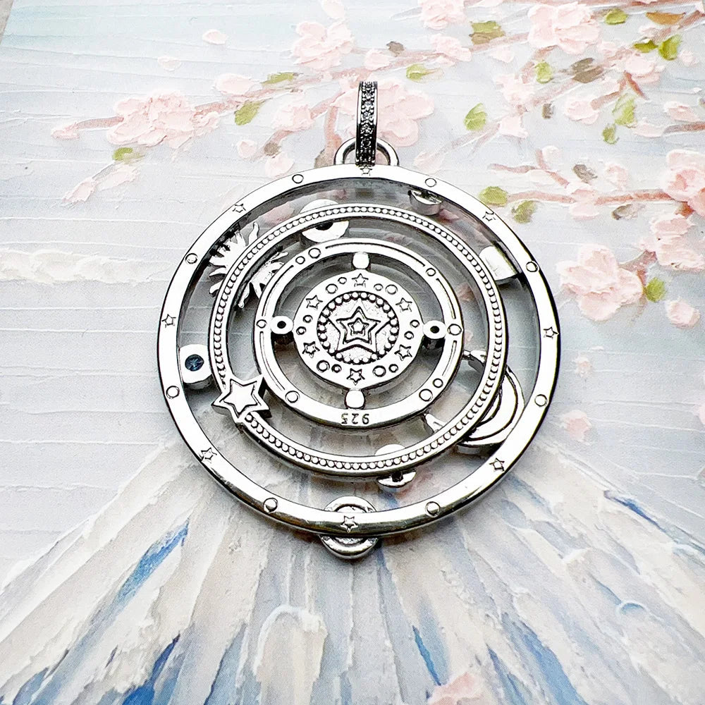 Pendant Cosmic Design Talismans Amulet Brand New Fine Jewelry 925 Sterling Silver Accessories Vintage Lucky Gift For Woman Men Quick Pick Grocers