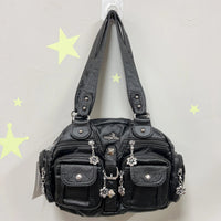 Vintage Women Handbags Satchel Top-handle Handbag PU Shoulder Bag Dumpling Pack Give Gifts Shoulder Bags Phone Money Pack Quick Pick Grocers