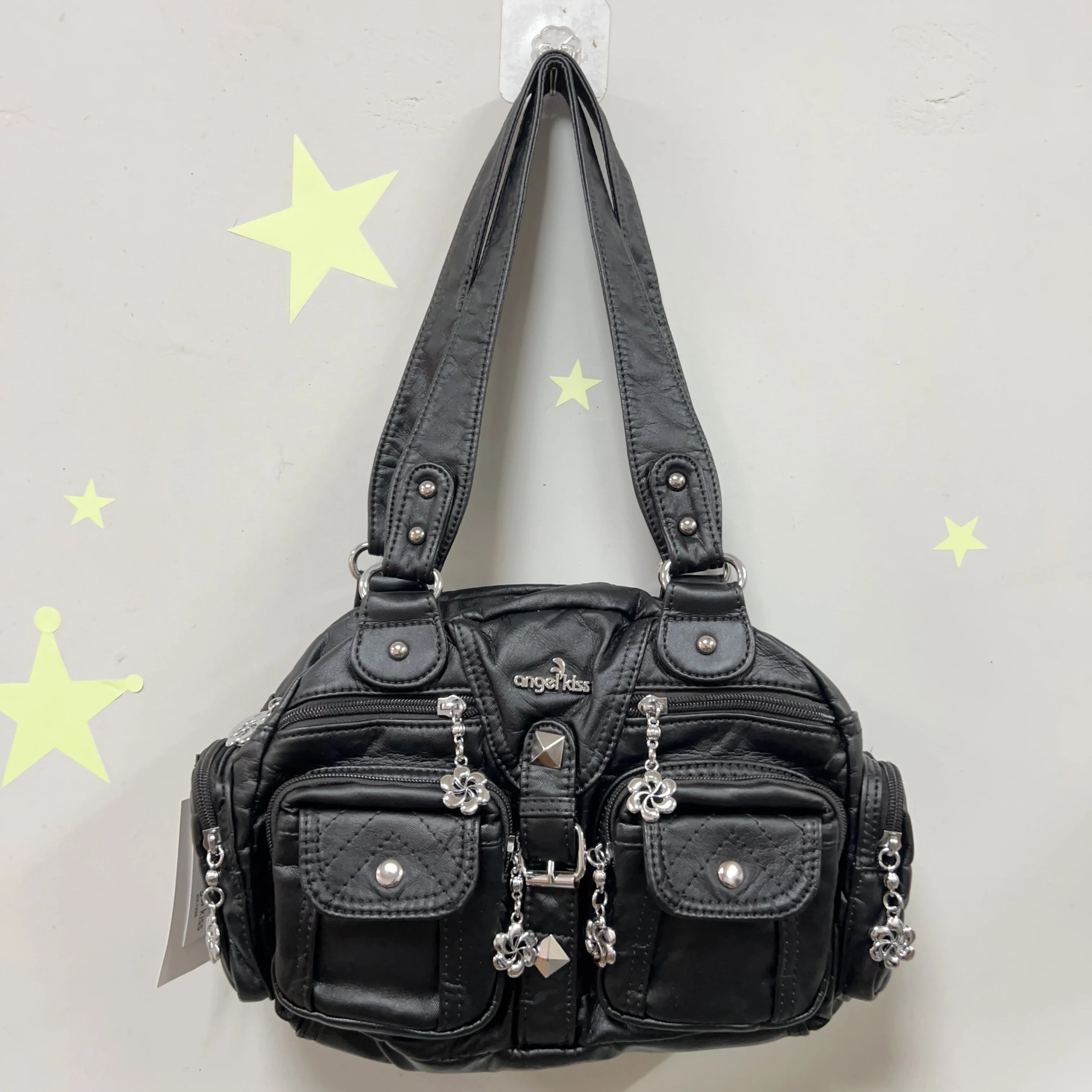 Vintage Women Handbags Satchel Top-handle Handbag PU Shoulder Bag Dumpling Pack Give Gifts Shoulder Bags Phone Money Pack Quick Pick Grocers