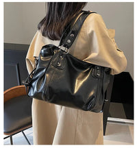 Soft Interior Compartment Shoulder Bags 2026 High Quality Contrasting Colors Bags for Women Fashion Zipper Pu Women's Handbags Quick Pick Grocers