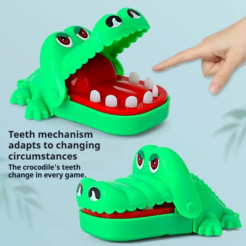 New Family Toys Crocodile Teeth Toys Alligator Family Party Toy Interactive Mini Biting Finger Game Non‑Toxic for Family Games Econic Blanks