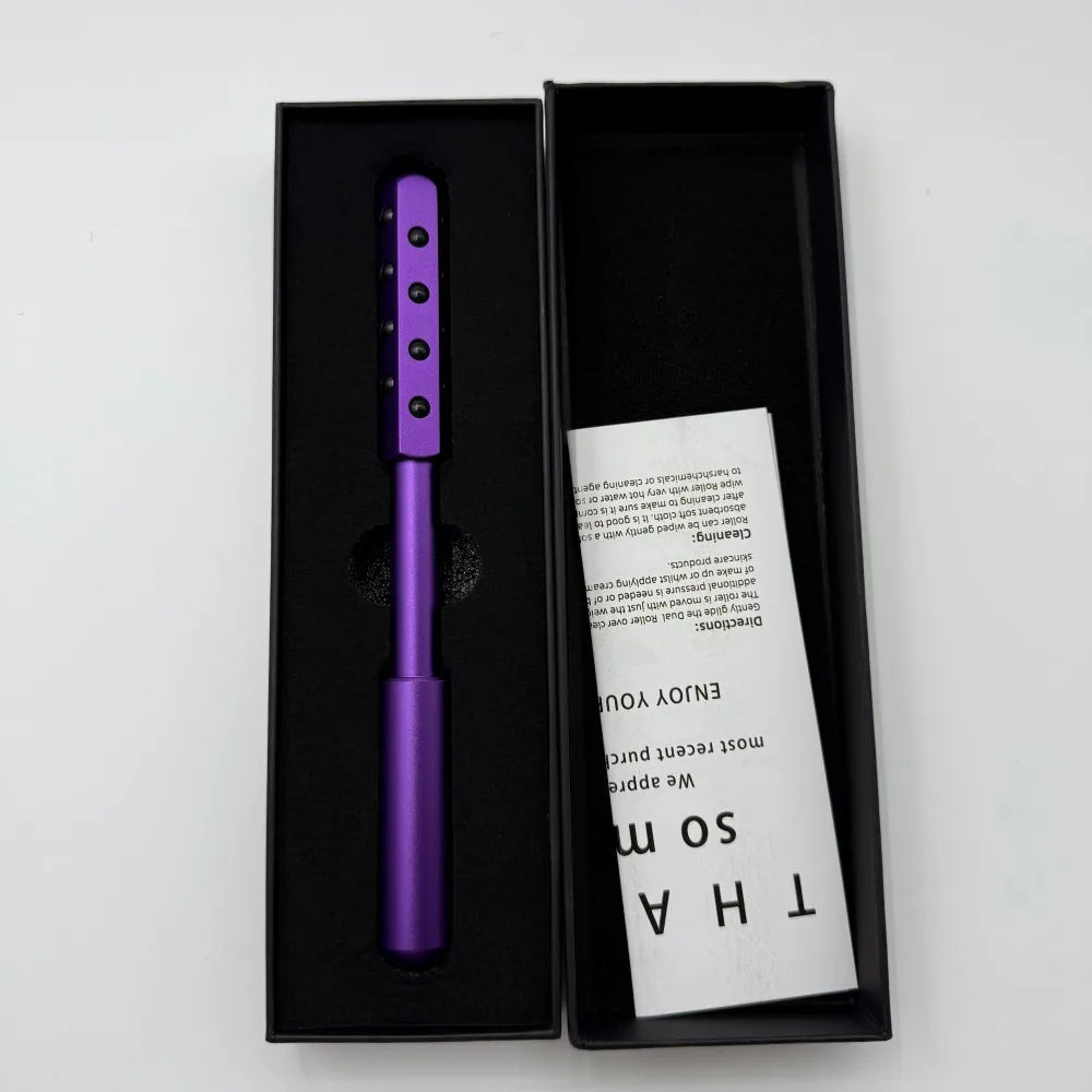 24 Germanium Face Massage Beauty Acupoint Roller Stick Wholesale Beauty Roller Tool Face Gua Sha Massager Women Skin Care Beauty Purest Peak