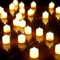 LED Candle Battery Powered Flameless Tea Candle Fake Candle Lamp Wedding Birthday Party Home Decoration Lamp Candlestick Candles Econic Blanks