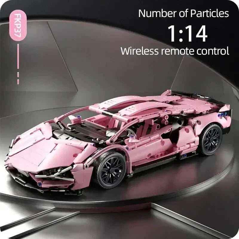 TOYLINX 1280Pcs Technical Building Blocks Racing Car Model Remote Control Electric RC Car Version Optional Construction Toys Quick Pick Grocers