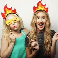 1 PC New Flame Headband: Carnival Party Headdress, Halloween Halloween Party Funny Photo Photo Hair Accessory Quick Pick Grocers