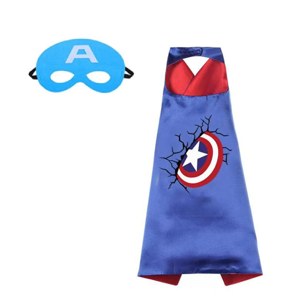 Superhero Capes for Boy girl birthday Gifts Cartoon Dress Up Costumes Party Supplies Easter halloween cape cloak Quick Pick Grocers