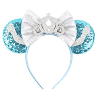 New Christmas Halloween Mouse Ears Headband Cartoon Sequin Bows Headband Birthday Party Princess Cosplay Costume For Women Adult Quick Pick Grocers