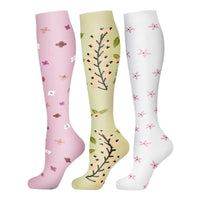 58 Styles 3 Pairs/Pack Compression Socks Knee High 30MmHg  Women Men Sports Socks Edema Diabetes Varicose Veins Running Socks Quick Pick Grocers