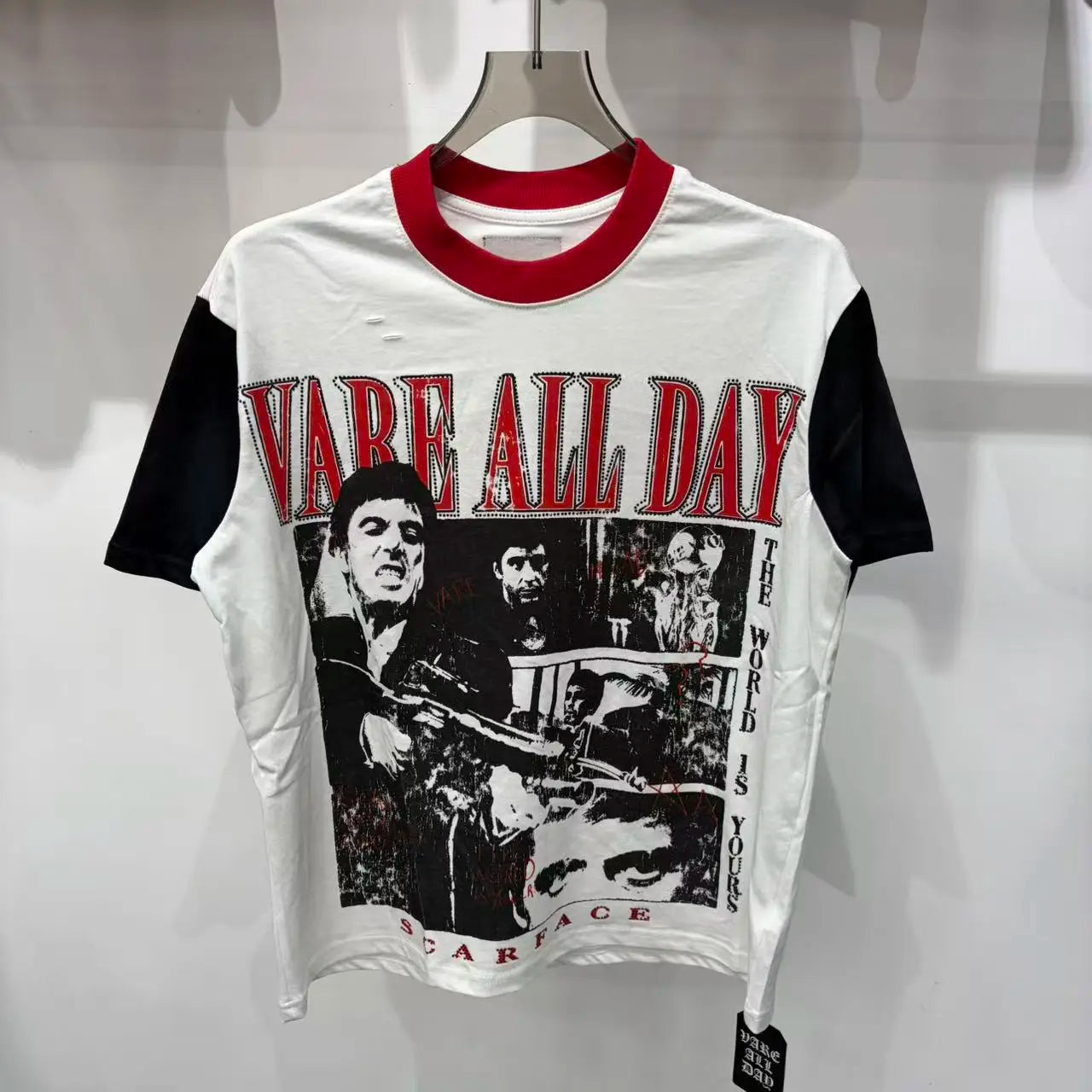 2026 New Fashion Streetwear Shinning Diamond Baggy Tshirts for Men and Women Short Sleeve Rhinestone Cotton Top Tees Oversized Quick Pick Grocers