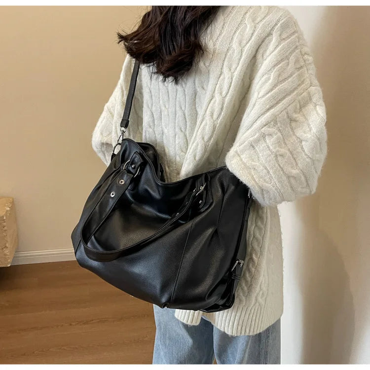 Soft Interior Compartment Shoulder Bags 2026 High Quality Contrasting Colors Bags for Women Fashion Zipper Pu Women's Handbags Quick Pick Grocers