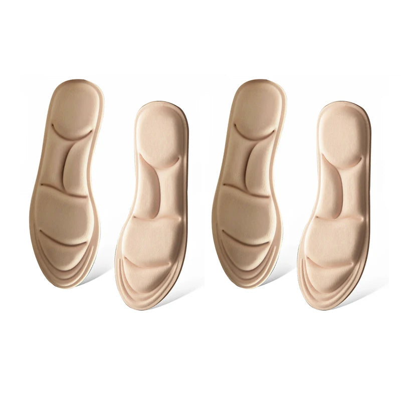 1/2/4/16Pairs 5D Massage Memory Foam Insoles For Shoes Sole Breathable Cushion Sport Running Insoles For Feet Orthopedic Insoles Quick Pick Grocers