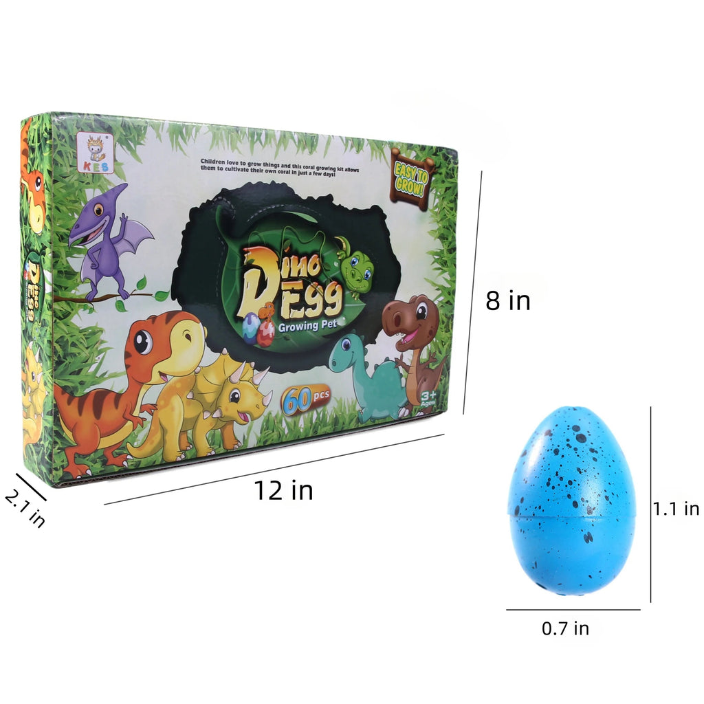 Sunpao 60pcs Magic Dinosaur Eggs Hatching in Water Growing Dinosaur Egg Animal Breeding Educational Toys for Children Kids Gifts Quick Pick Grocers
